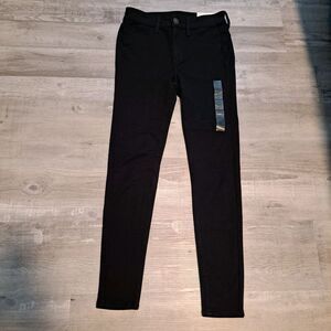 American Eagle Hi Rise Jegging Skinny Jean Women's 2 Black Super Stretch W26 L27